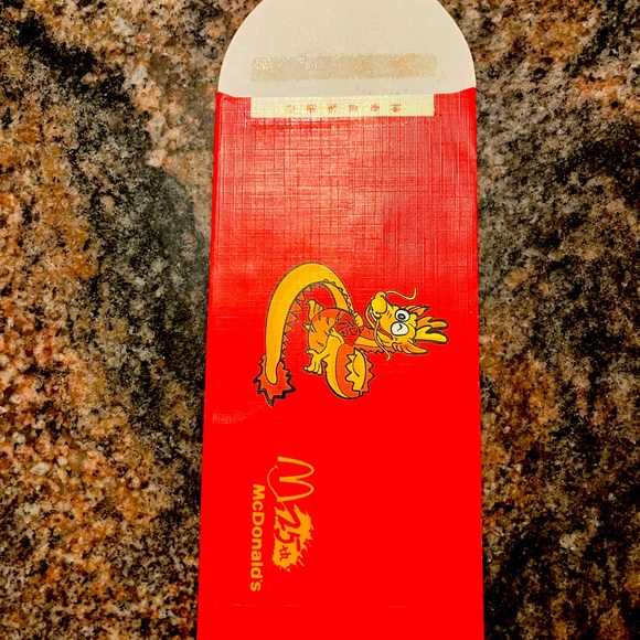 McDonald’s Hong Kong 25th Anniversary McDonald's Year of Dragon Red Packet x 4 - Picture 2 of 3